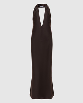 16Arlington Maren brown maxi dress with open back G120SS2602