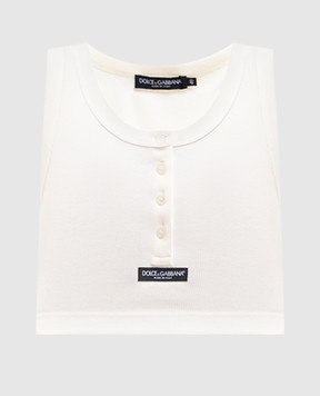 Dolce&Gabbana Ivory button-up top F8W63TFU7AV