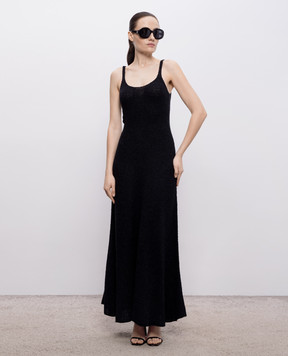 Gabriela Hearst Ayla black silk dress 2269053A137