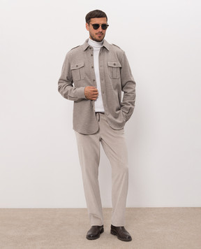 Sease Beige corduroy pants PT037TN164