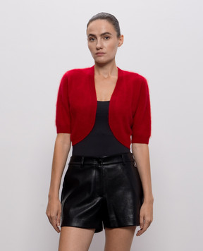 Twinset Red bolero made of wool, cashmere and silk 262TT3022