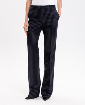 Tom Ford Blue striped wool pants PAW686FAX1870