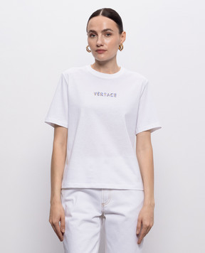 Versace White T-shirt with logo 10259731A18690