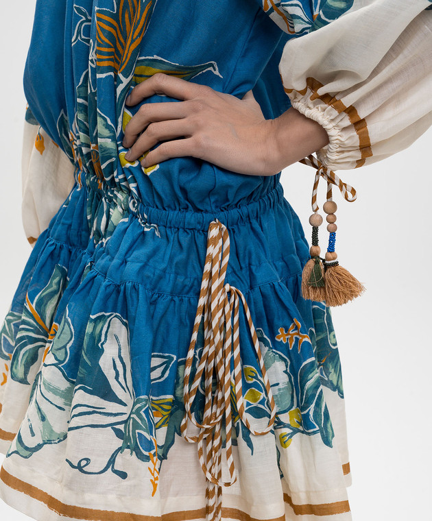 alemais dress blue Alemais Blue Linen Casual Dress main image 0