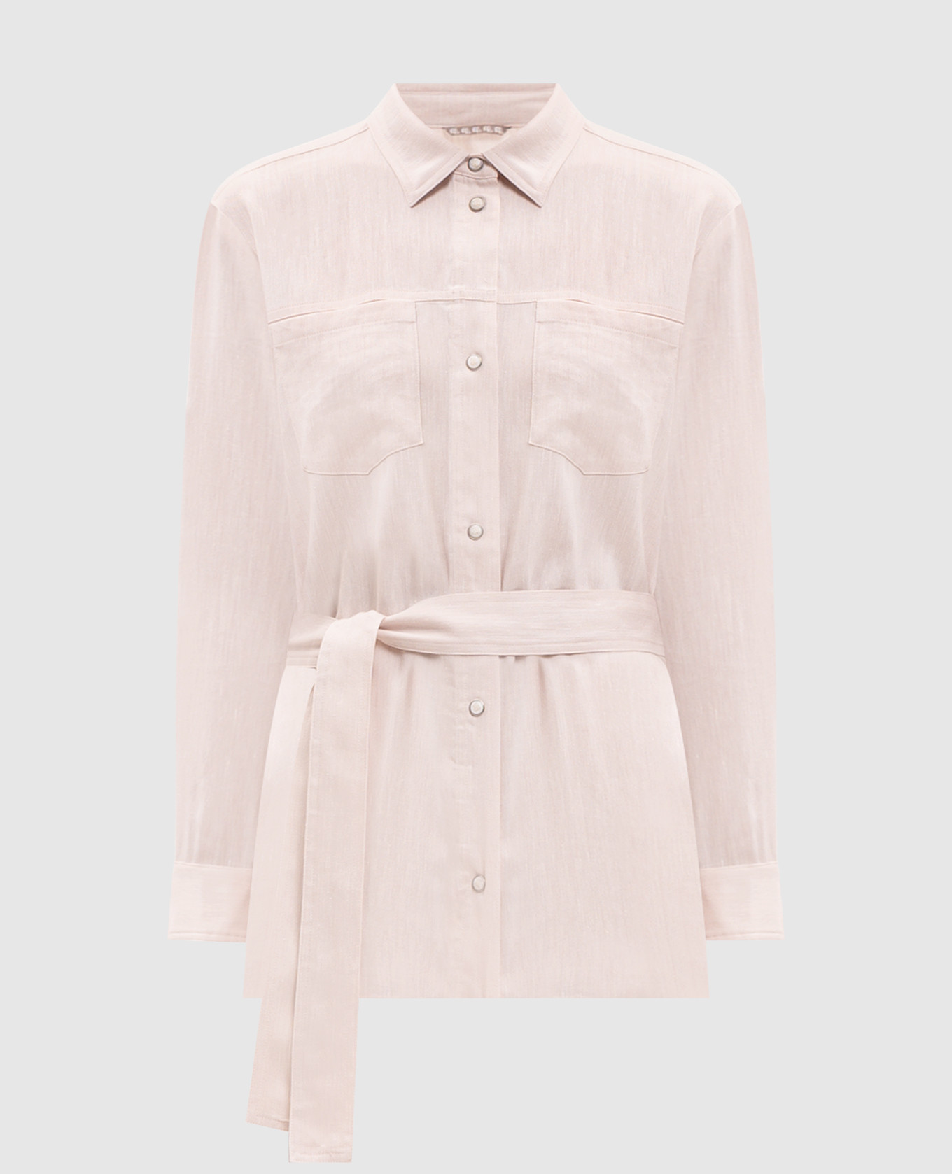

Pink Era shirt with linen and wool Marco Pescarolo