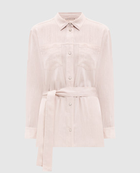 Marco Pescarolo Pink Era shirt with linen and wool ERAD5327