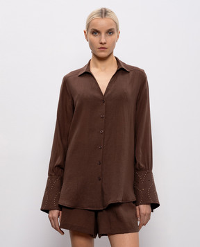 Venuja Brown shirt with a frame ST008A