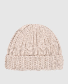 Allude Beige cashmere hat 26511223