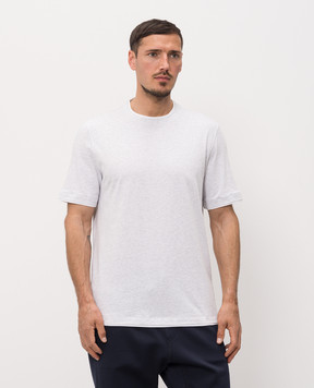 Brunello Cucinelli Grey straight-cut T-shirt M0B137427