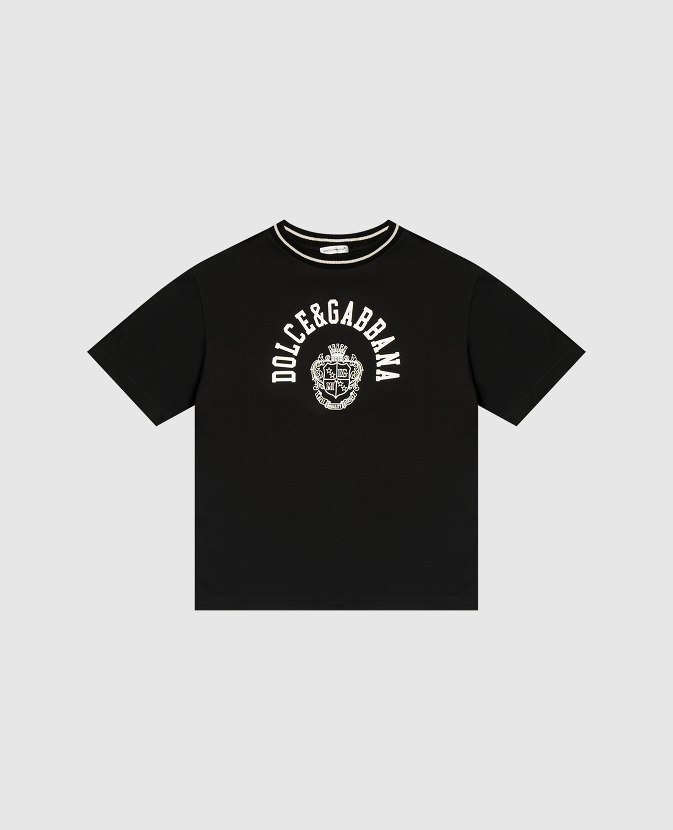 Children's black T-shirt with logo