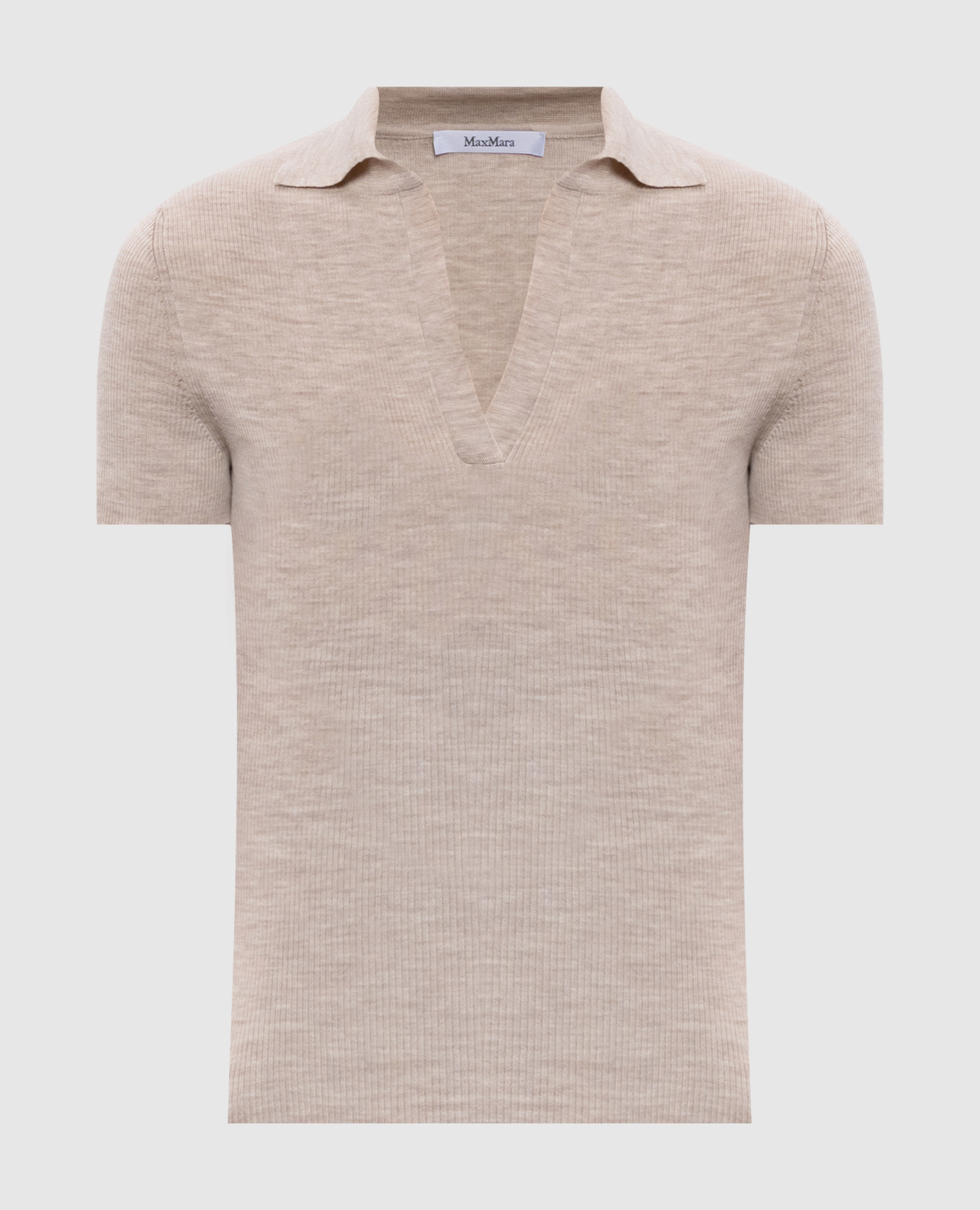 

ALBERO beige ribbed wool top Max Mara