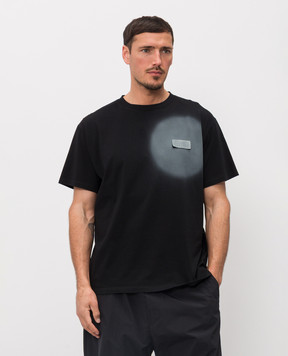 Maison Margiela MM6 Black T-shirt with Spray print SH0GC0067M20048