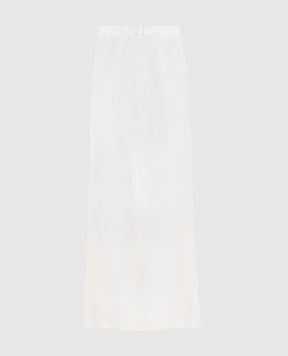 Faithfull Faye white linen midi skirt FFC16WHT