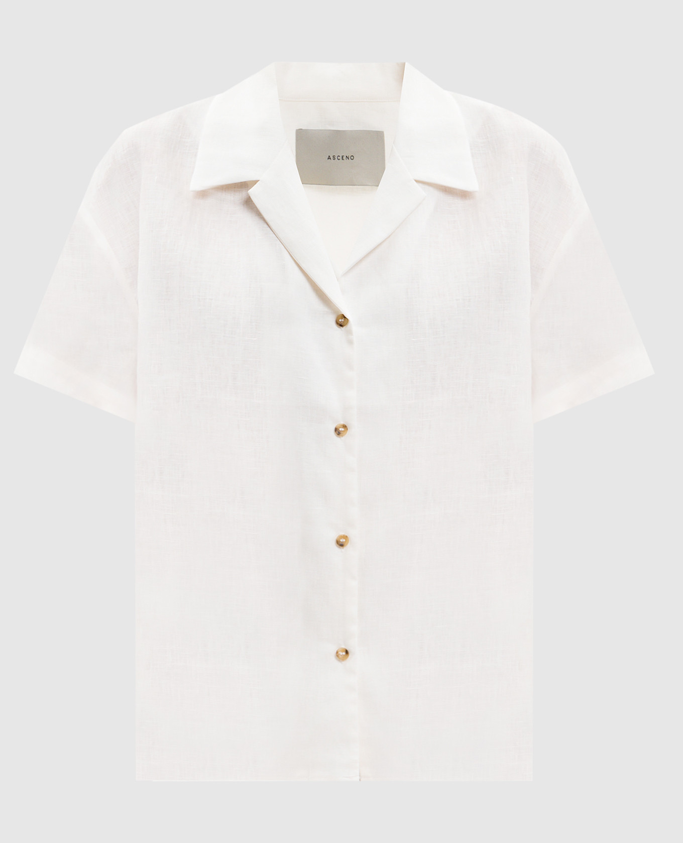 White Prague linen shirt