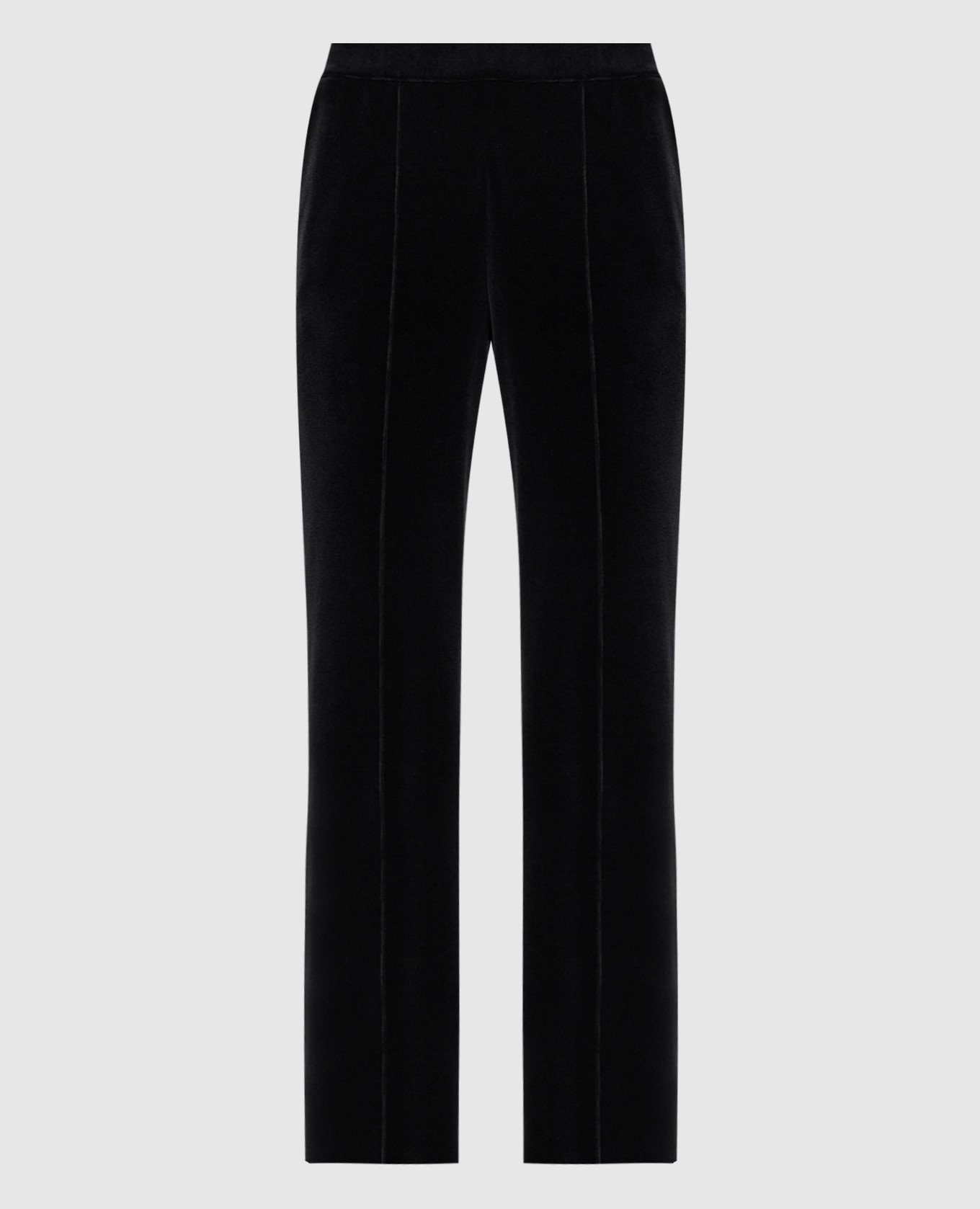 Black velour pants