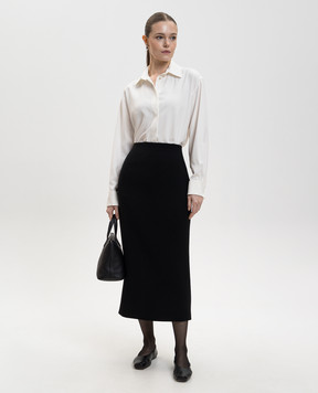 The Row Penrose white silk shirt 10383W2861