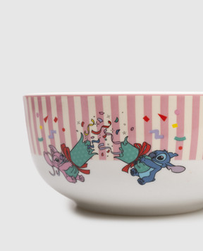 Disney White ceramic bowl Stitch & Angel DN25350