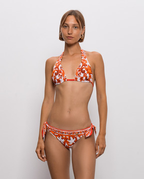 Dolce&Gabbana White swimsuit with branded print O8A54JONO19