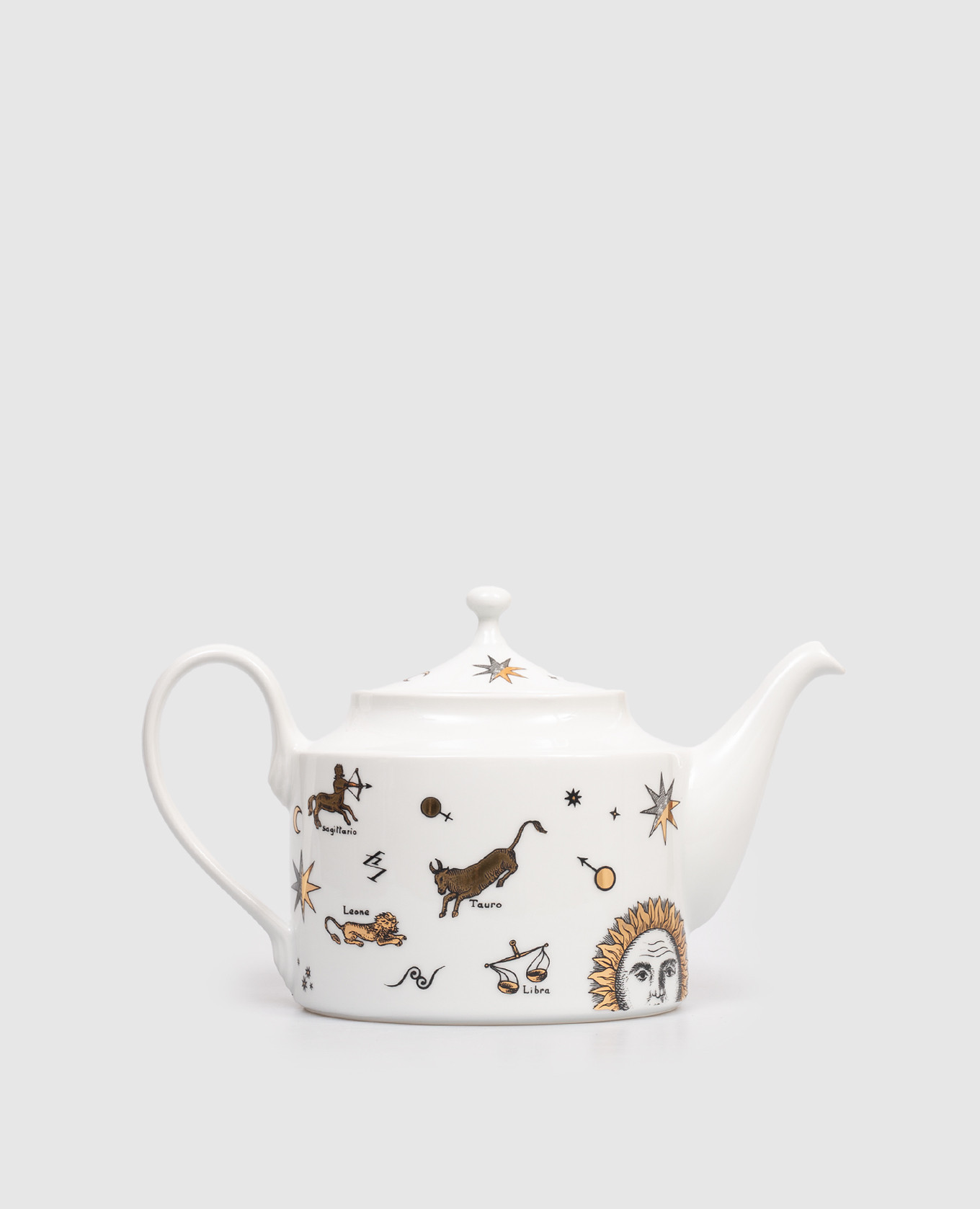 Théière en porcelaine blanche Astronomici