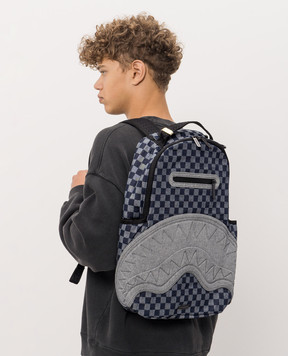 Sprayground Children's blue backpack ATELIER BLEU SHARKS IN PARIS 910B8486NSZ