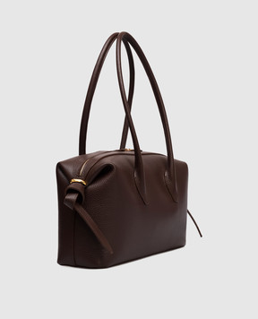 YUZEFI Brown leather bag BRIOCHE BRIOCHEDUFFLE