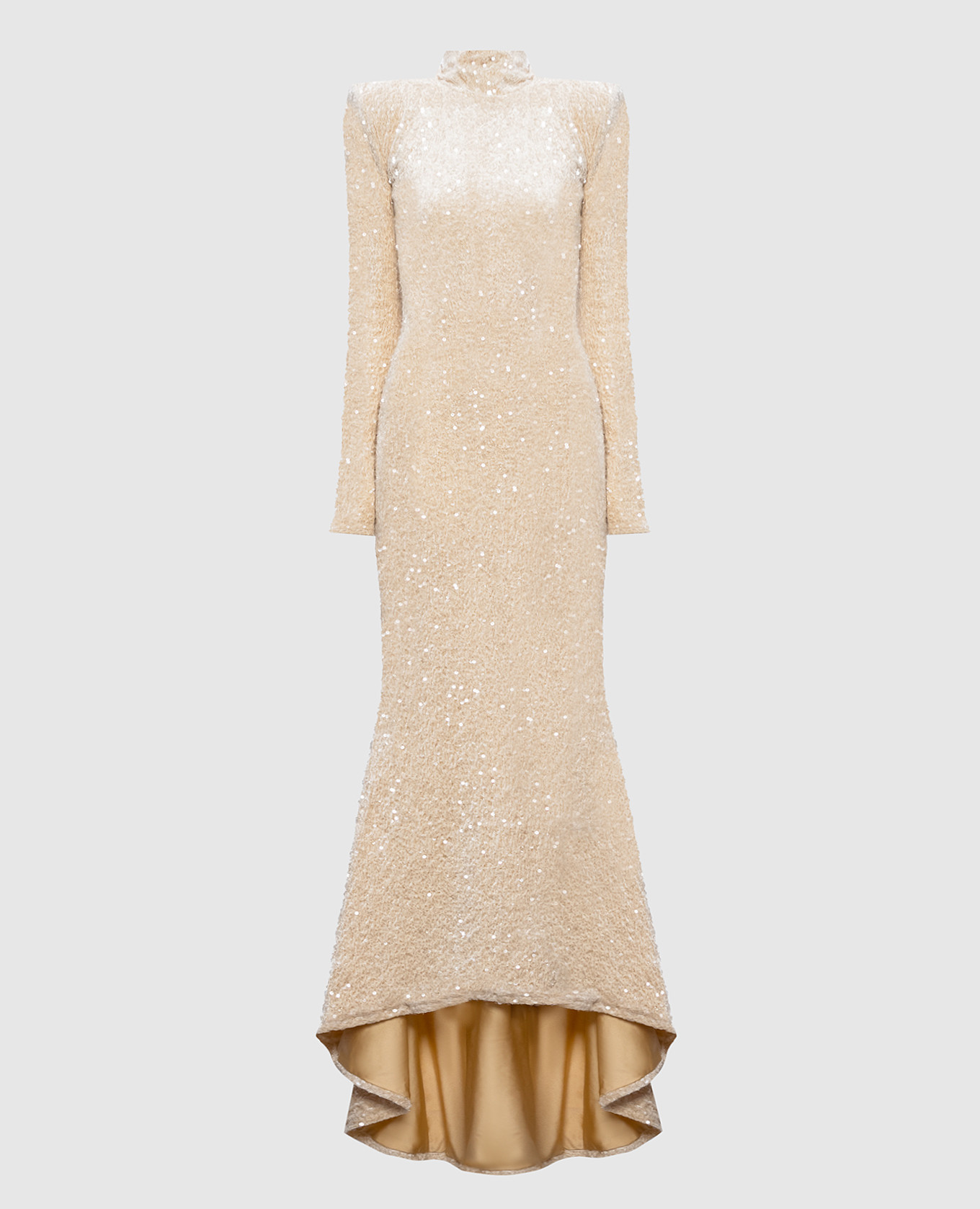 

Beige velour maxi dress with sequins Richard Quinn