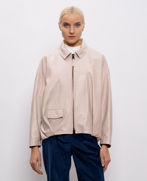 Simonetta Ravizza Pink leather jacket Presty S06JA397L1