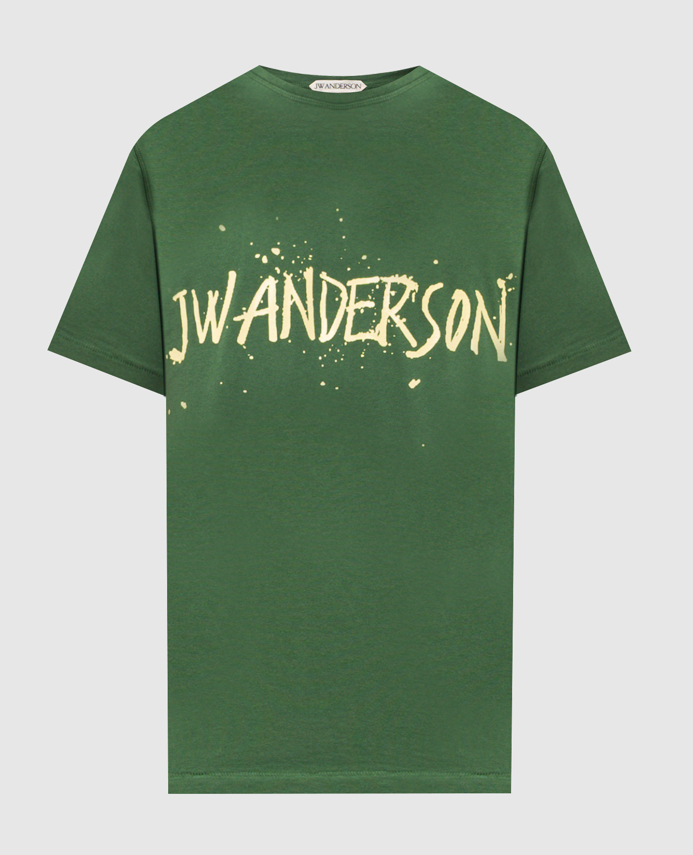 

Green T-shirt with logo JW Anderson