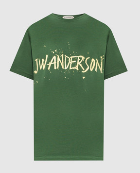 JW Anderson Green T-shirt with logo JT0307PG1936