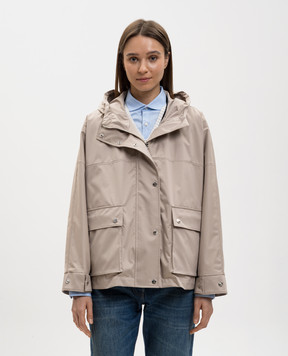 MooRER Beige windbreaker MARYANA MARYANAADS