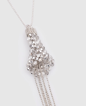 Peserico Silver chain with petal pendant A35509C0CC782