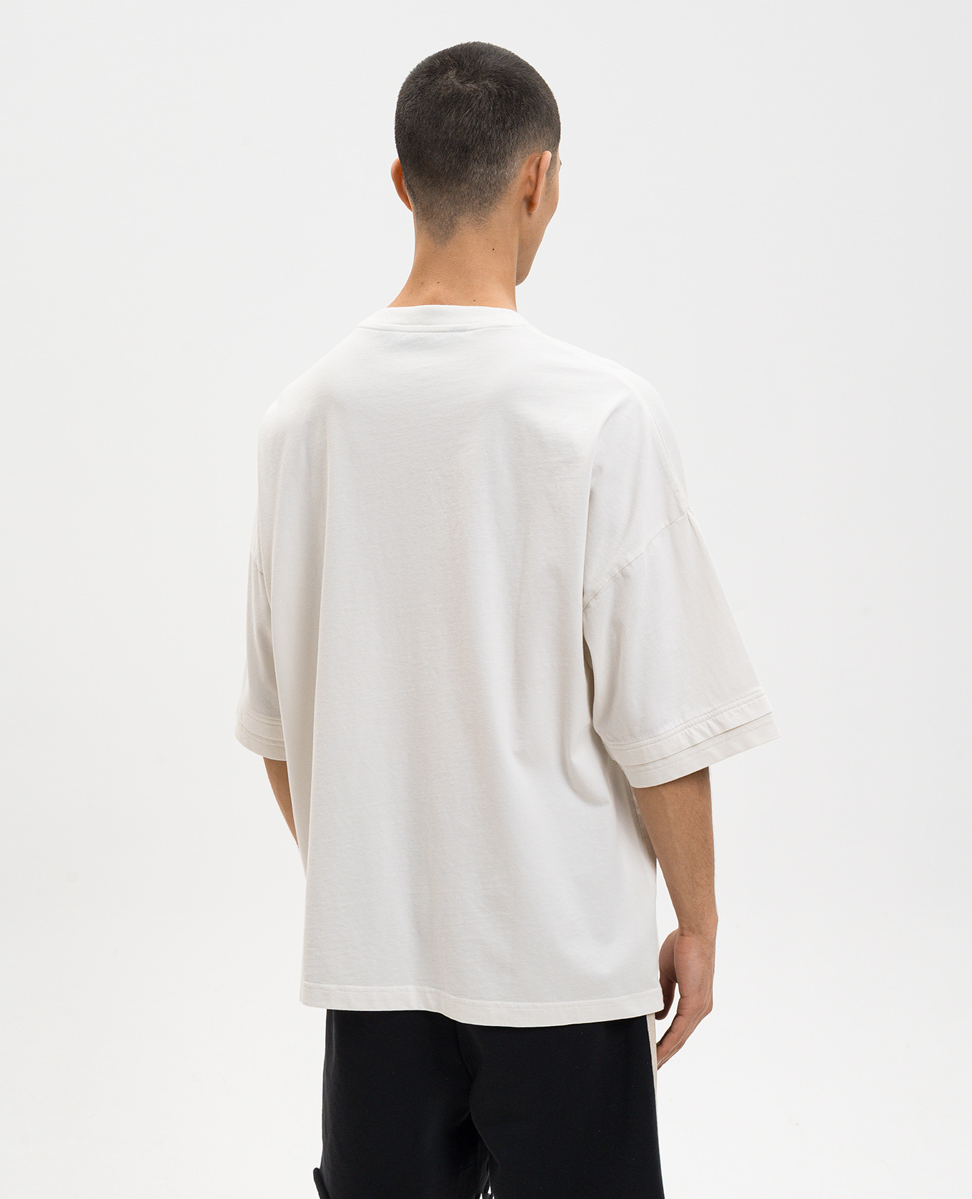 

White T-shirt with logo Palm Angels