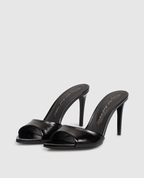 Babe Pay Pls Black patent leather mules 205804LA