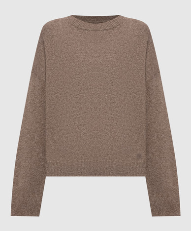 Brown wool sweater TRISTAN LOD
