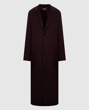 Victoria Beckham Burgundy coat with wool 1326WCT007364C