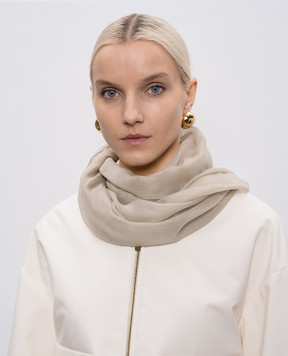Agnona Beige cashmere scarf AS0301H7001