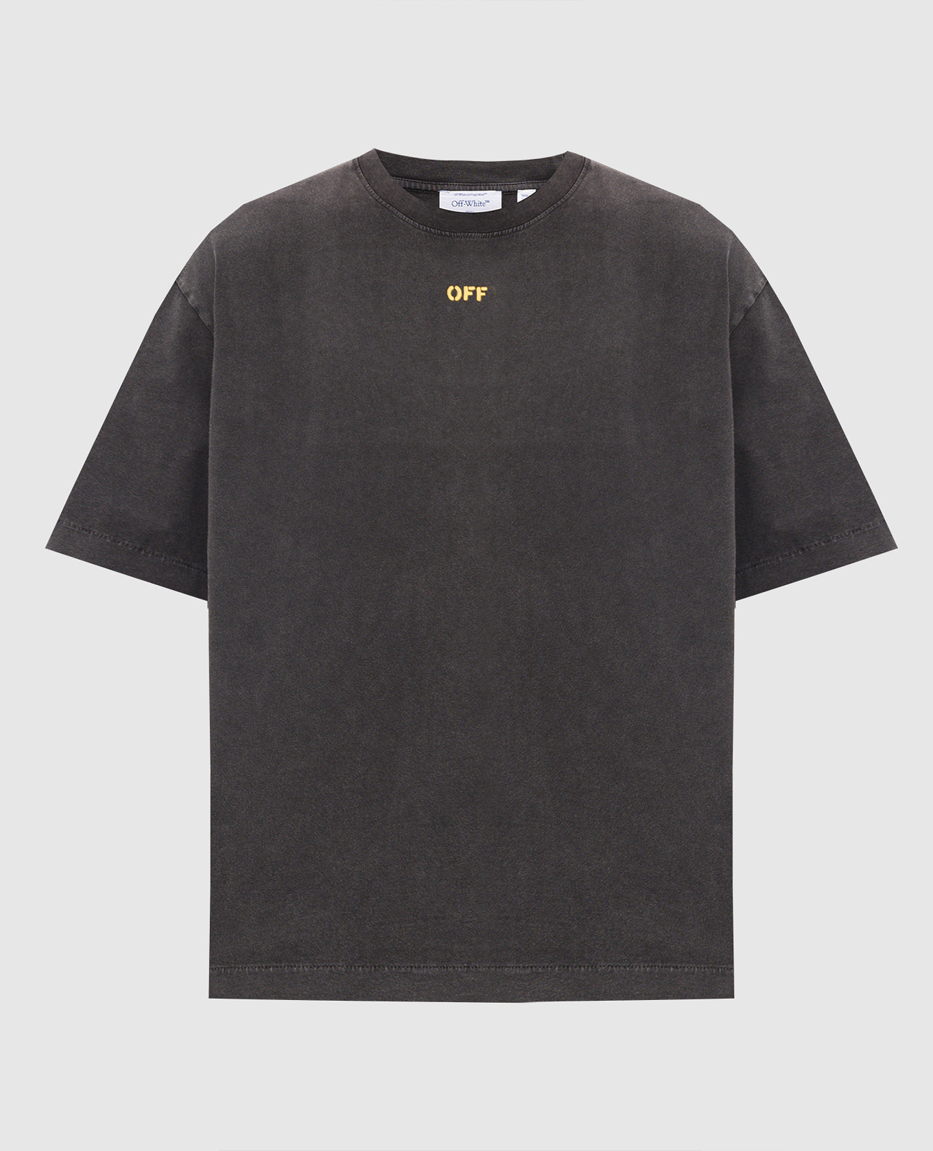 Gray T-shirt with Fallen Caravaggio print Off-White