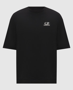 C.P. Company Black t-shirt with logo print MTS209A110579W
