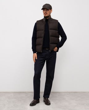 Cashmere&Whiskey Blue merino wool sweater 97397