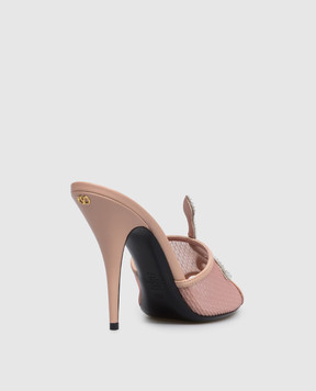 Valentino Pink Coeur Vipère mules 8W0S0PD7QMA