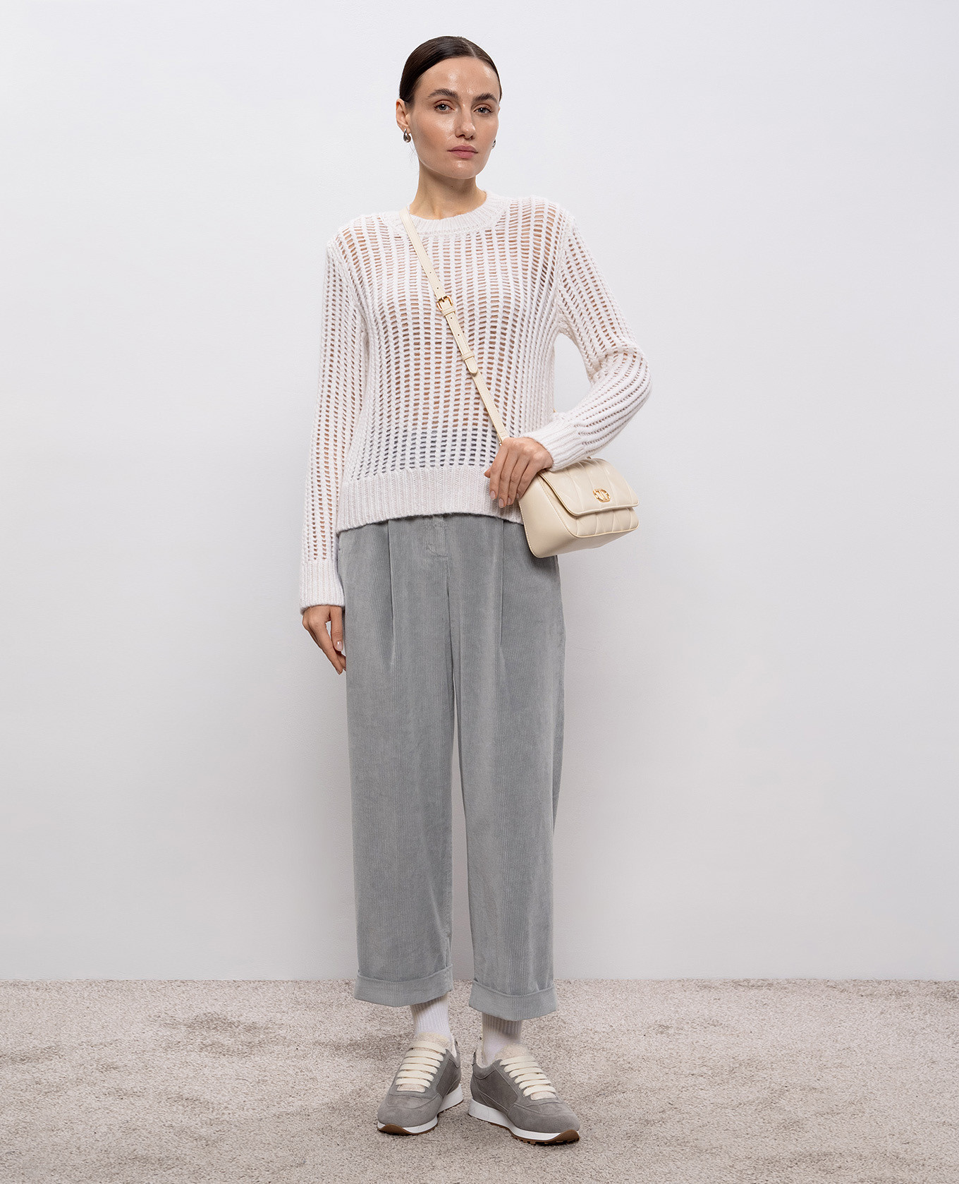 

White alpaca wool sweater Peserico