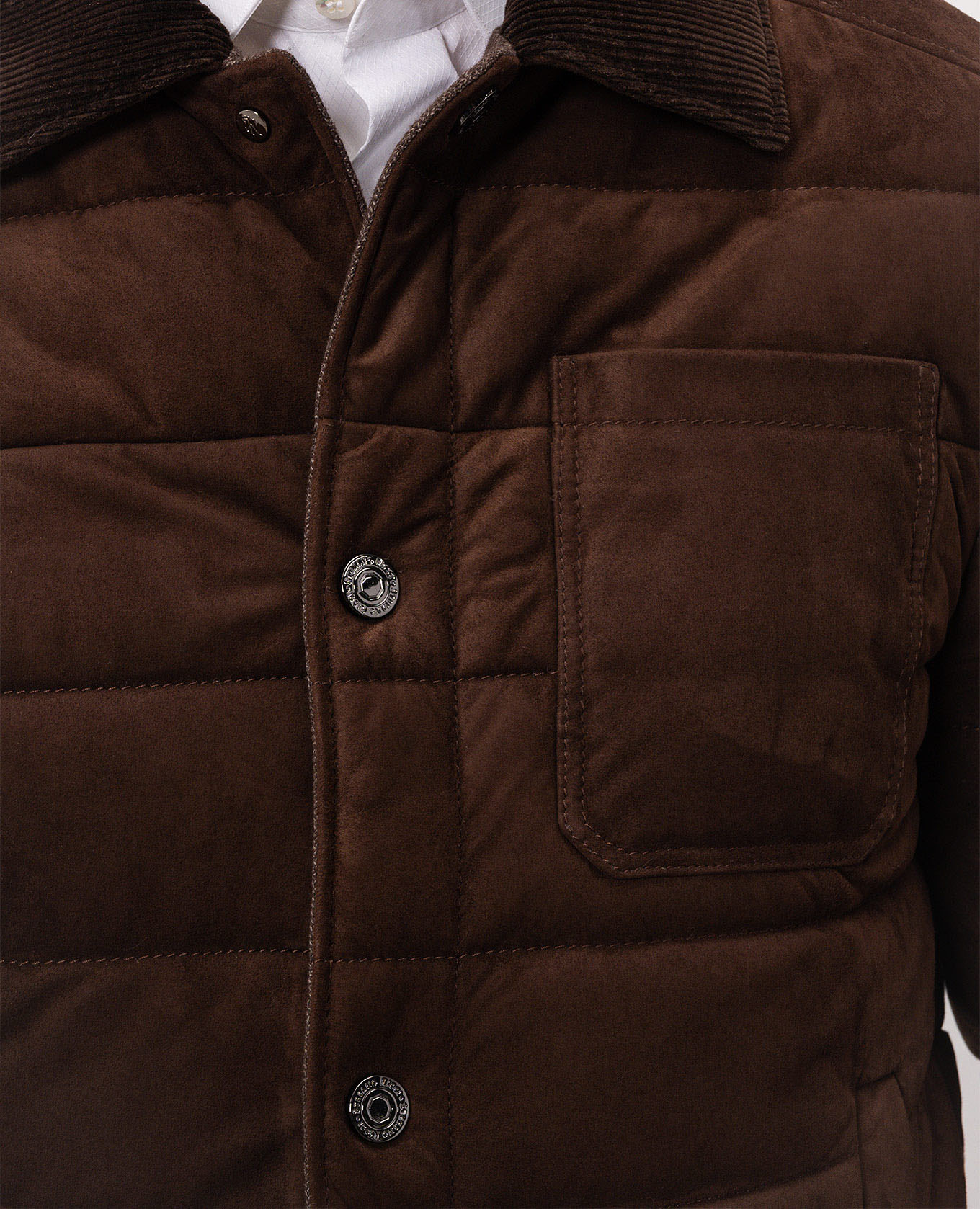 Brown suede jacket Stefano Ricci 5