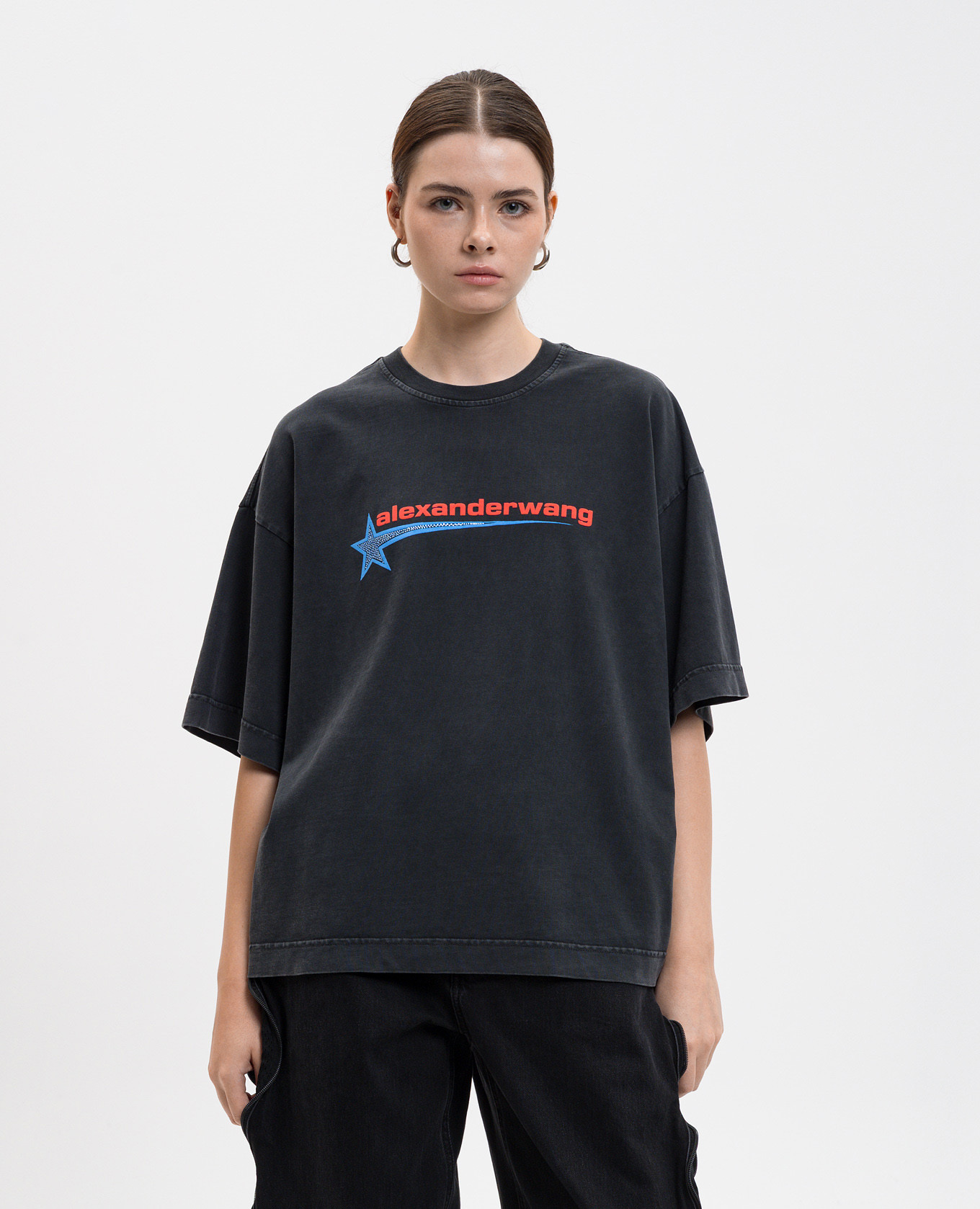 

Grey T-shirt with logo print Alexander Wang
