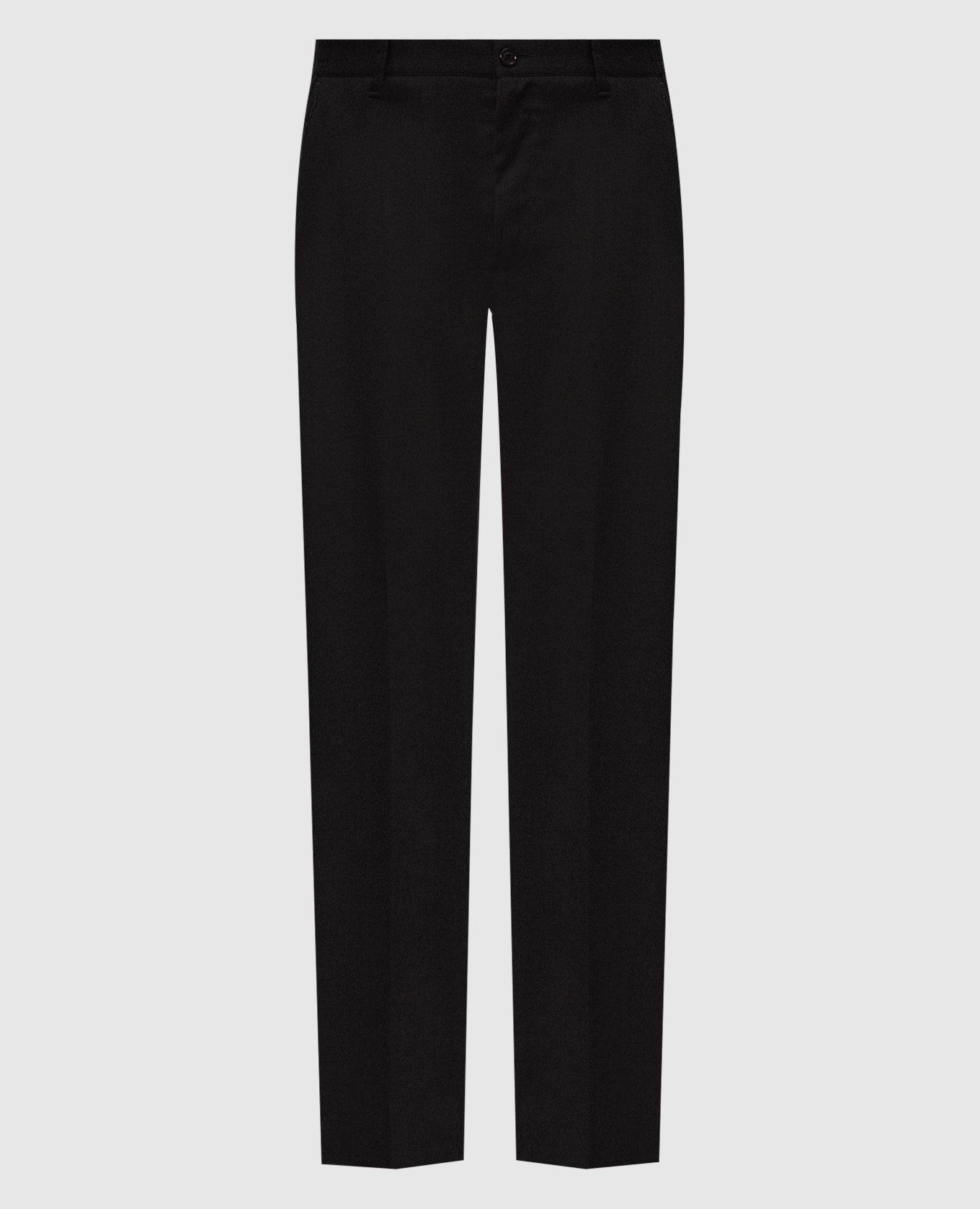 Black wool pants
