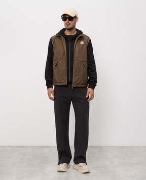 Moncler Ansiei brown vest L10911A0016753A5E