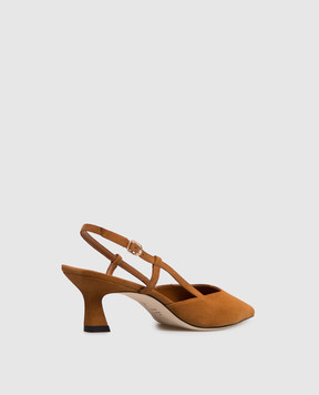 Stuart Weitzman Brown suede slingbacks VINNIE SJ433