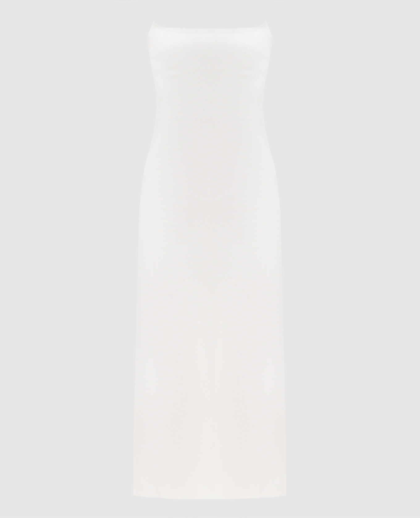 Allacciami midi dress with linen SSHEENA