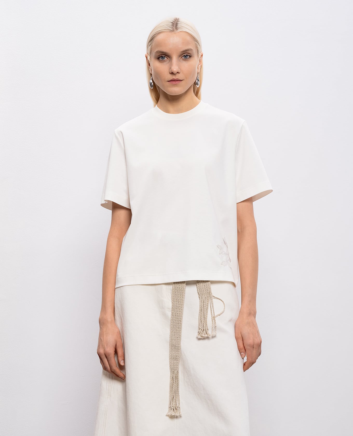 

Ivory T-shirt Agnona, Beige