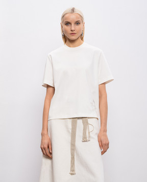 Agnona Ivory T-shirt TT1103LY2050