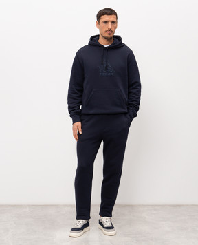 Trussardi Blue printed hoodie G8218000117NMF507F01